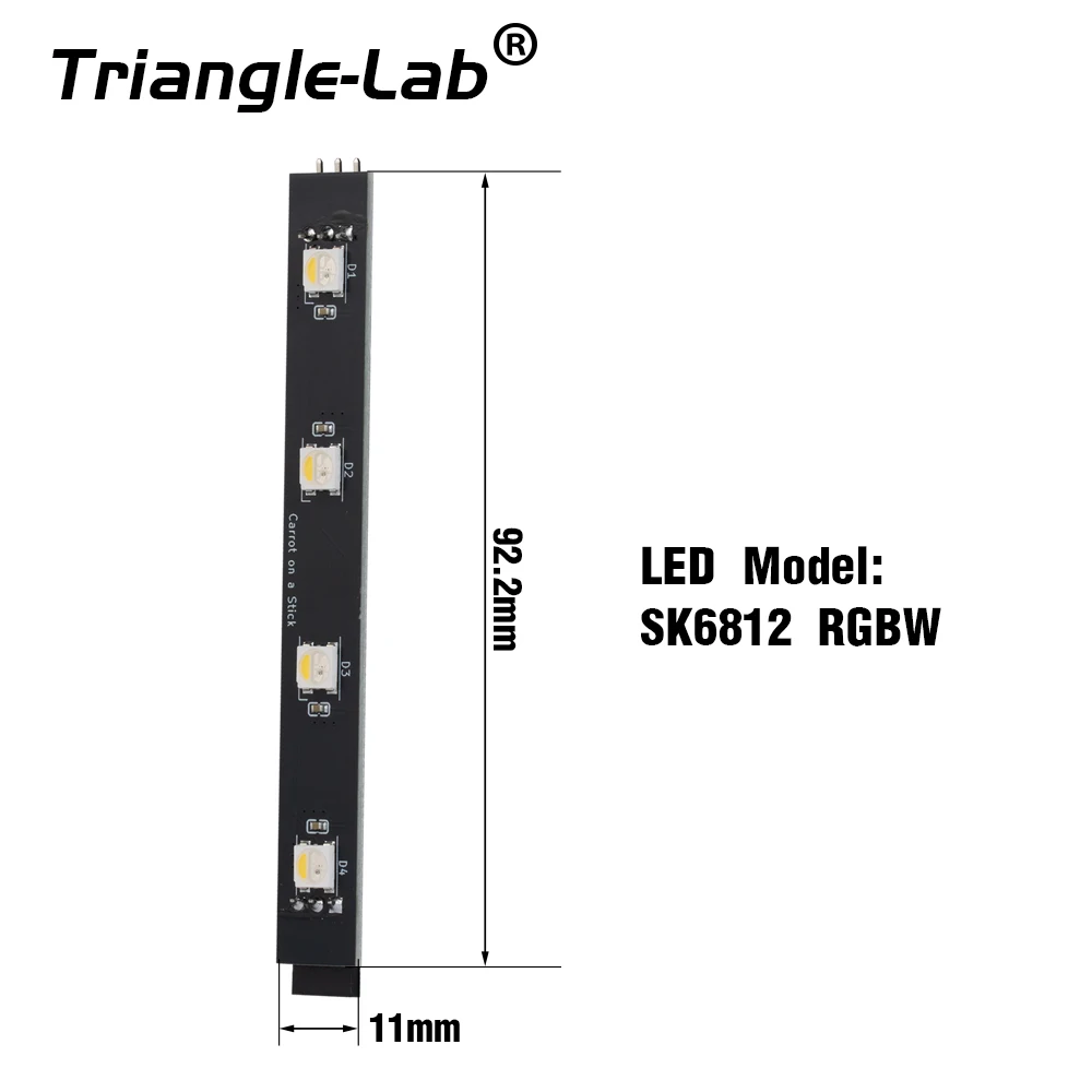 Trianglelab SK6812 RGBW PCBs for ERCF V3 Carrot on a Stick And Carrot on a Twig Enraged Rabbit Neopixels For 3D Printer