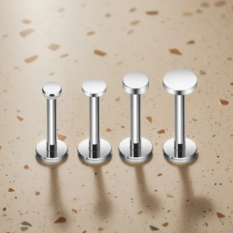 ASTM F136 Titanio Cerchio Punt - Threadless Push Pin recensione e prezzo