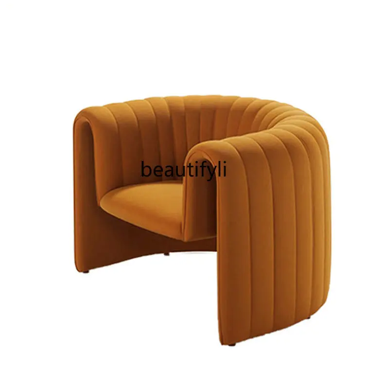 zq Single-Seat Sofa Chair Italian Simple Concave Chair Leisure Balcony Home Nordic Chair