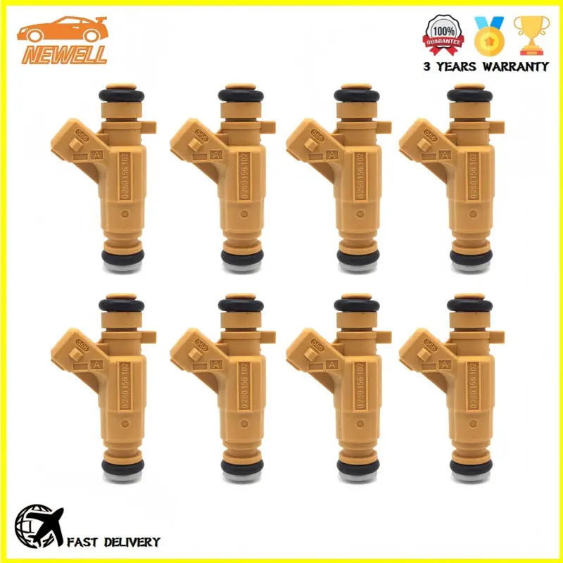 

8pcs 0280156102 94860513100 94860513101 Fuel injector For Porsche Cayenne 8CYL Turbo 955 E1 9PA 4.5L V8 2003-2006