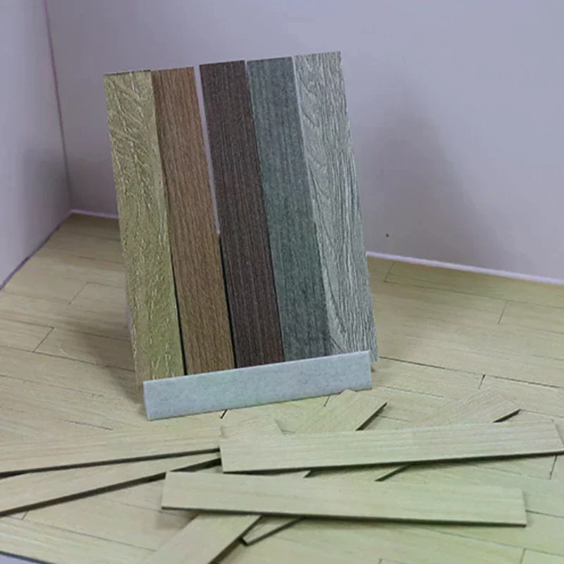 10 pezzi mini tavole da pavimento piastrelle per casa delle bambole pavimenti in legno in miniatura per 1:12 mobili per casa delle bambole decorazione del pavimento della parete
