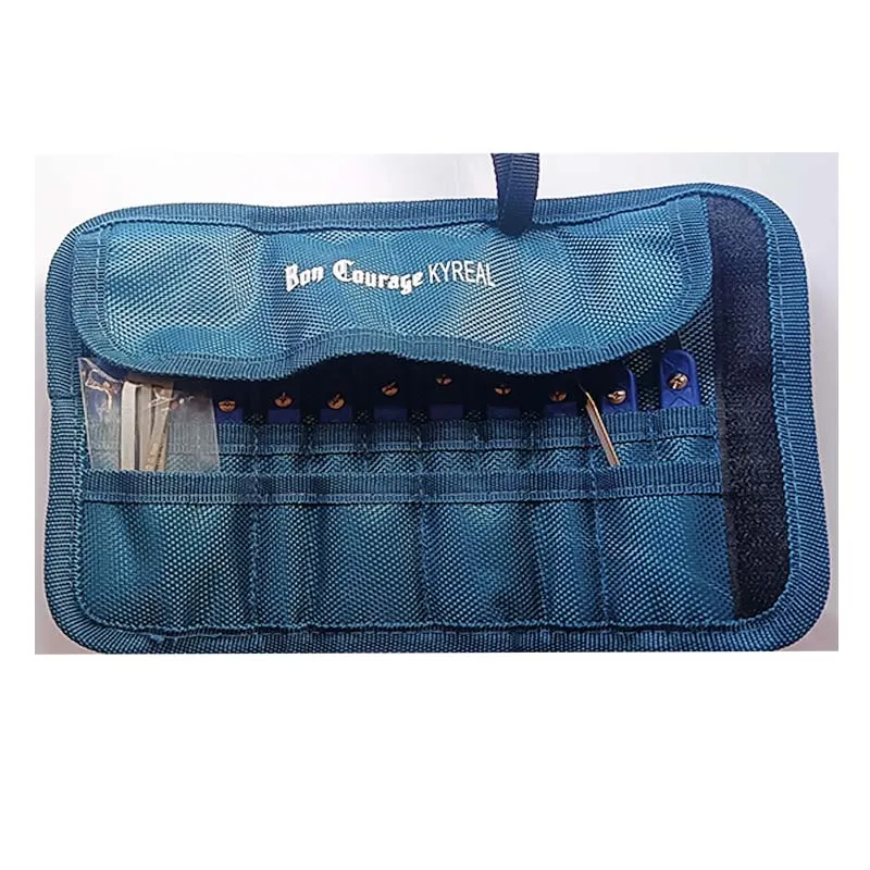 Newest Professional Tool Bon Courage Kyreal Blue Purple Handle 11PCS Hooks Stainless Steel 0.4MM Thickness  Locksmith Tools