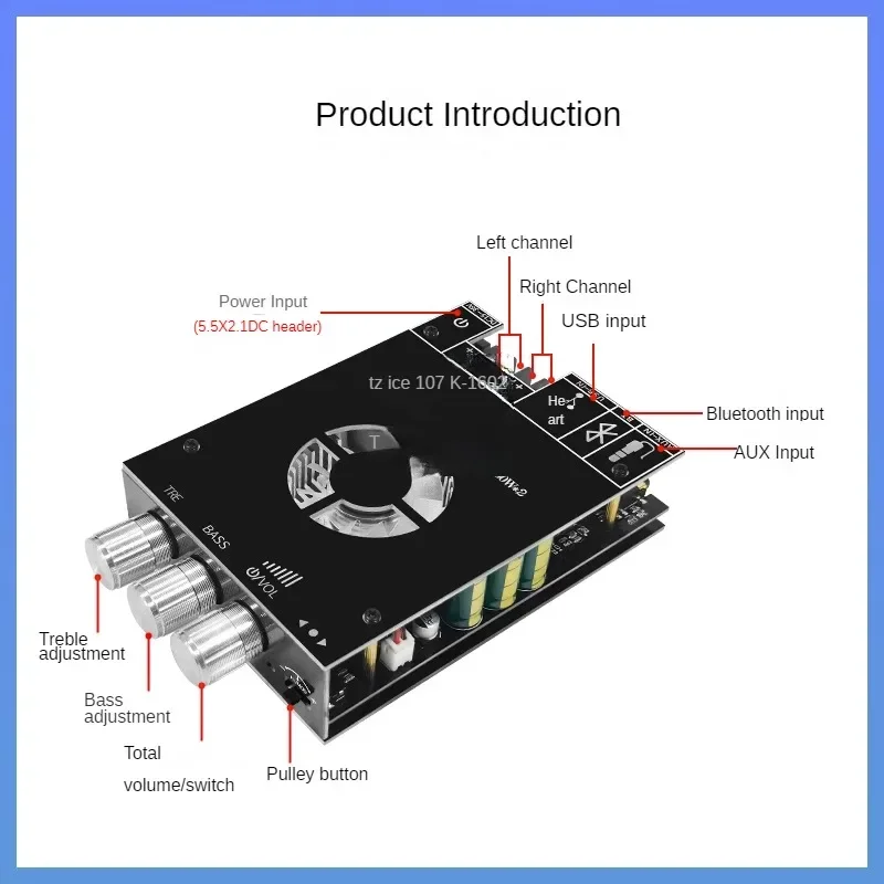 SOTAMIA TDA7498E Digitale Eindversterker Bluetooth AUX USB Audio Module 160Wx2 Hifi Stereo Home Theater Amplificador Bluetooth