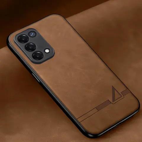 Étui en cuir Pu souple en Silicone TPU pour OPPO A54 A74 A93 4G 5G étui en cuir souple pour OPPO F19 A55 A95 Reno 6 Lite
