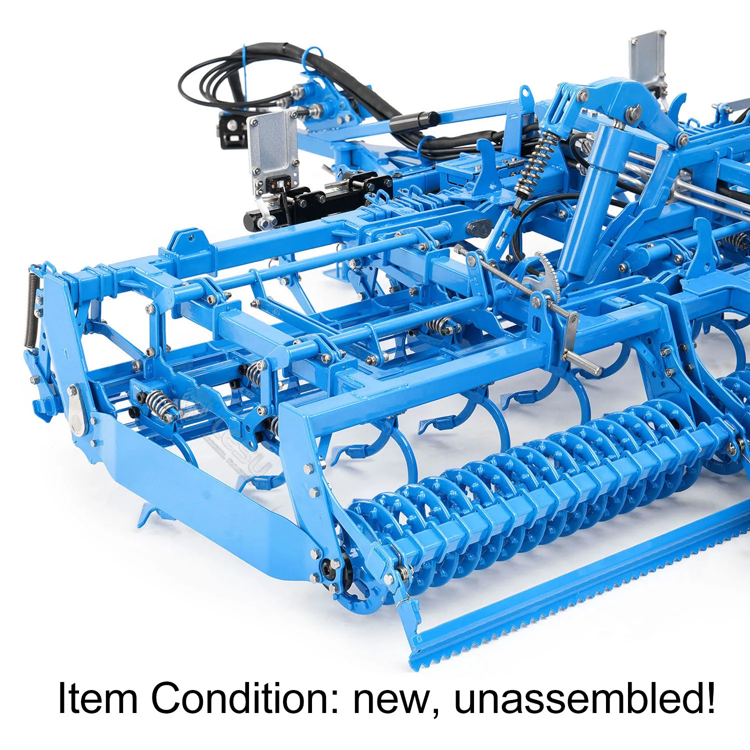 KIT K500 Metal Seedbed Pre-sowing Soil Preparation Machine Planter for LESU RC Tractor AOUE 1050 1/14 Hydraulic Agricultural Car
