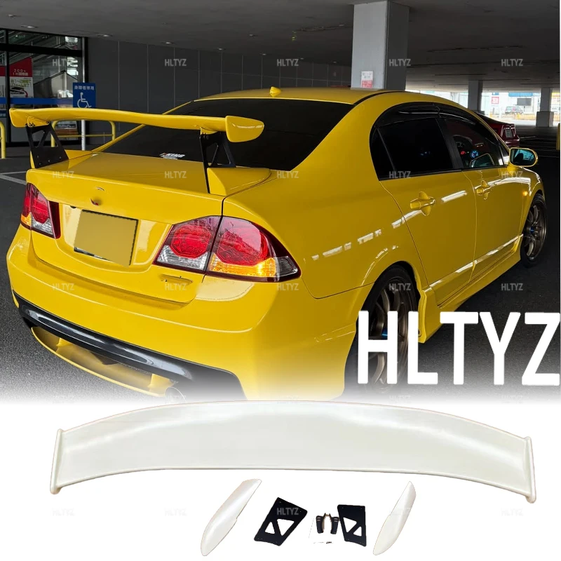 Suitable for 2006-2011 Honda Civic 8th generation Civic FD2 TYPE-R model trunk spoiler body decoration external accessories view 3