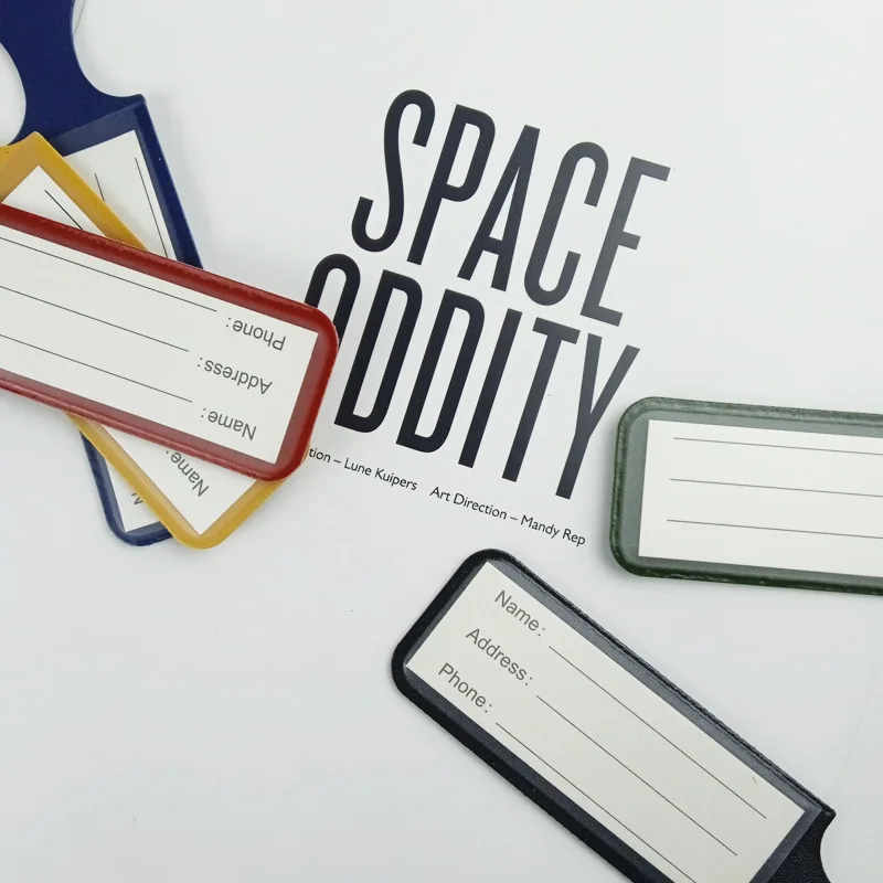 항공 여행용 긴 PU 수하물 태그 - 간편한 수하물 식별