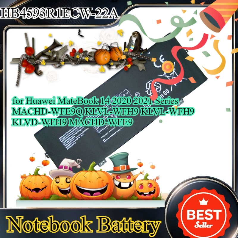 

HB4593R1ECW-22A Laptop Battery for Huawei MateBook 14 2020 2021 Series MACHD-WFE9Q KLVL-WFH9 KLVL-WFH9 KLVD-WFH9 MACHD-WFE9