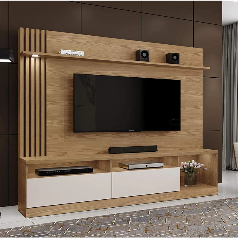 

French TV Cabinet Modern Furniture Solid Wood Furniture Luxury Vertical TV Cabinet