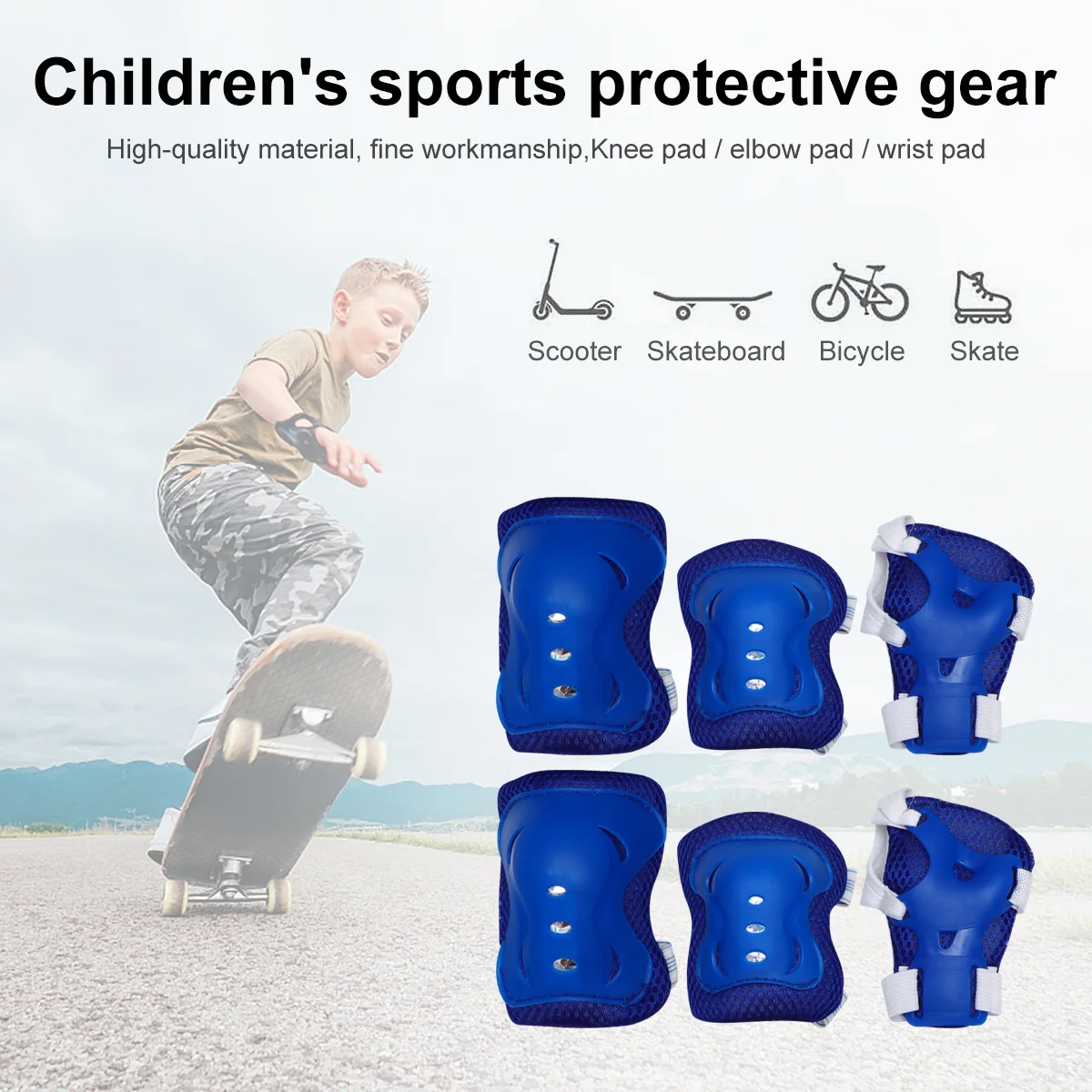 Skateboard Knee Pads Toddler Kids Sports Elbow Guard Fitness Bikes for Toddlers