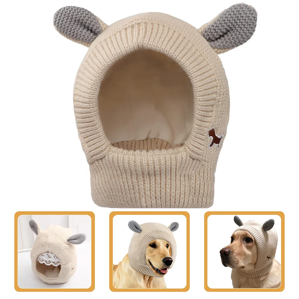

Rabbit Ear Dog Hat Pet Warm Knitted Cap For Puppy Cat Outdoor Party Costume Headwear Pet Supply Dog Hat Accessory