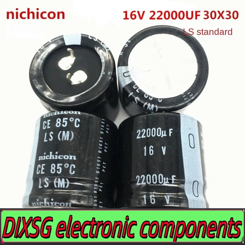 DIXSG （1PCS）Nichicon electrolytic capacitor 16V22000UF 30X30 high capacity 22000UF16V 30*30