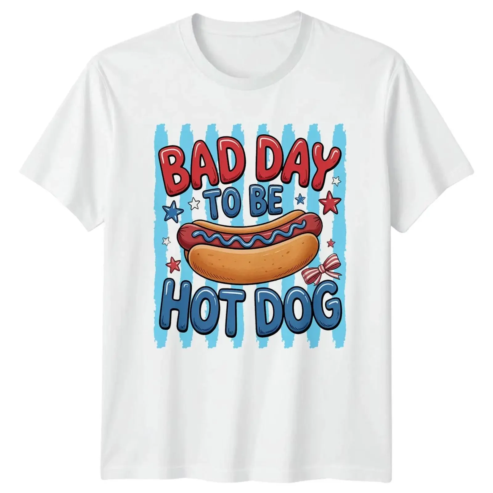 Bad Day To Be Hot T Shirt Dog Food Humor Funny Great for Him and Her vintage Washed Stylish Breathable Comfortable Soft homme