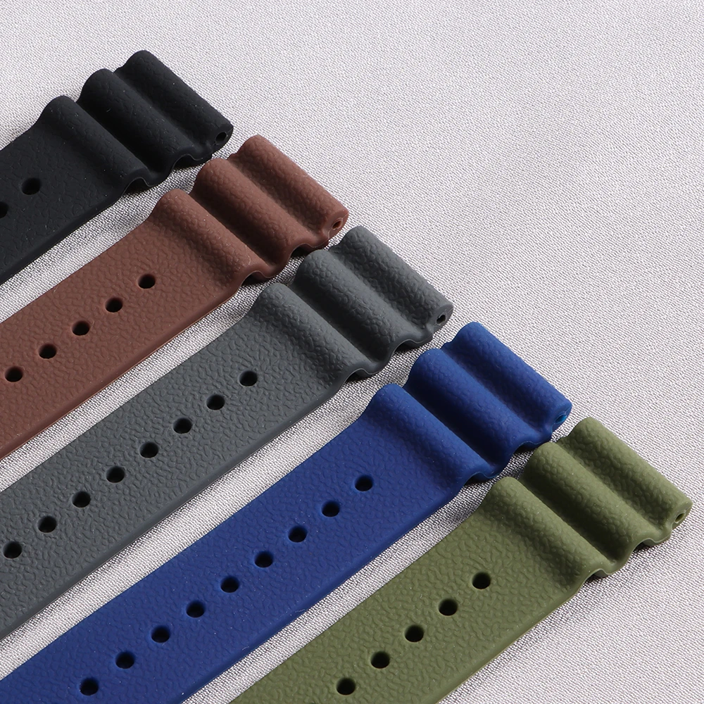 22mm Rubber Silicone Watch Str - Seiko Watch 5 Sports ulasan dan harga