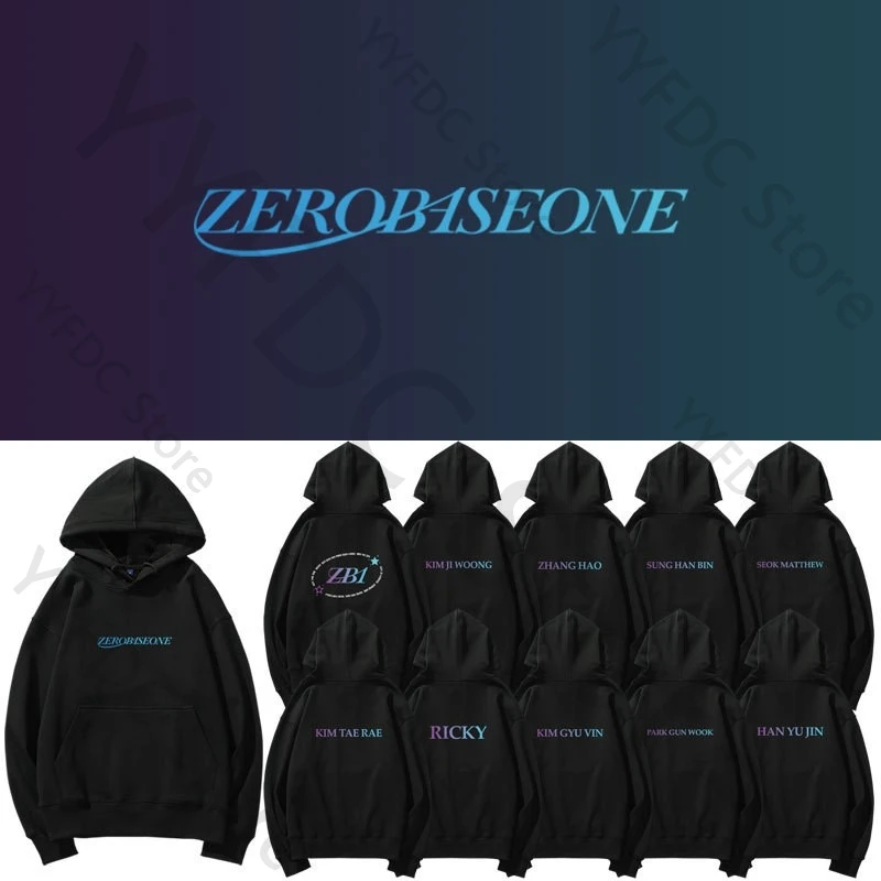 

ZB1 толстовки ZEROBASEONE Concert Same Fans одежда для мужчин и женщин осенне-зимняя толстовка с капюшоном корейская мода свободная толстовка с буквенным принтом