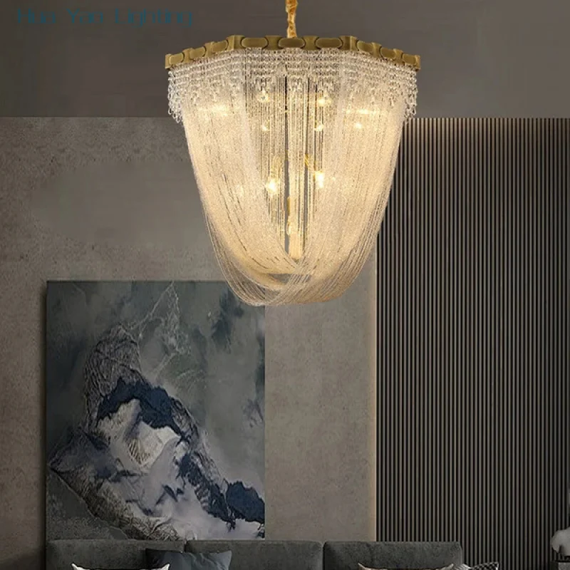 Luxury Crystal Bead Pendant Lights Modern Home Deco Brass LED Hanging Lamps for Ceiling Kitchen Island for Lustre Bedside Lustre