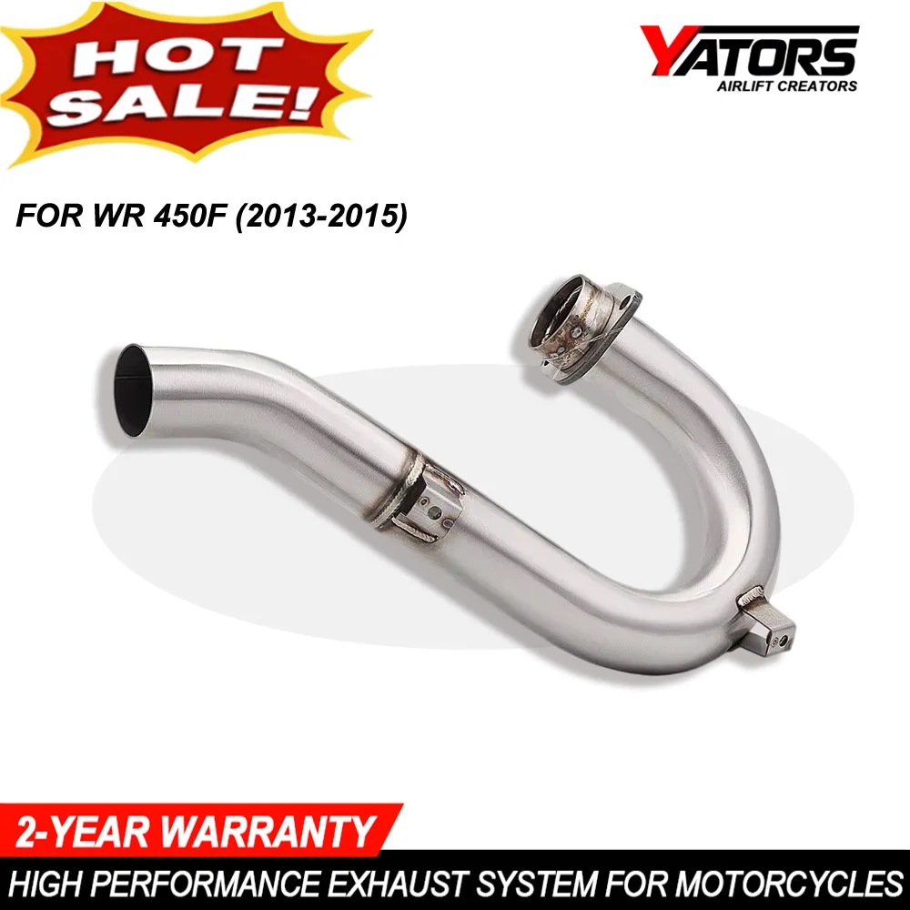 Motorcycle Exhaust Systems For WR450F 2007-2015 YZ450F 2007-2009 Header Link Tube Motorbike Exhaust Connect Muffler Kits
