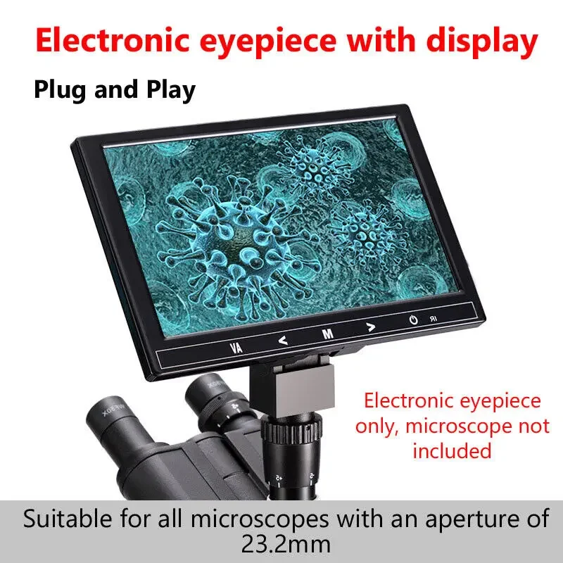 Ocular Eletrônico Plug-and-play Universal Microscópio com Display Tiro hd 9