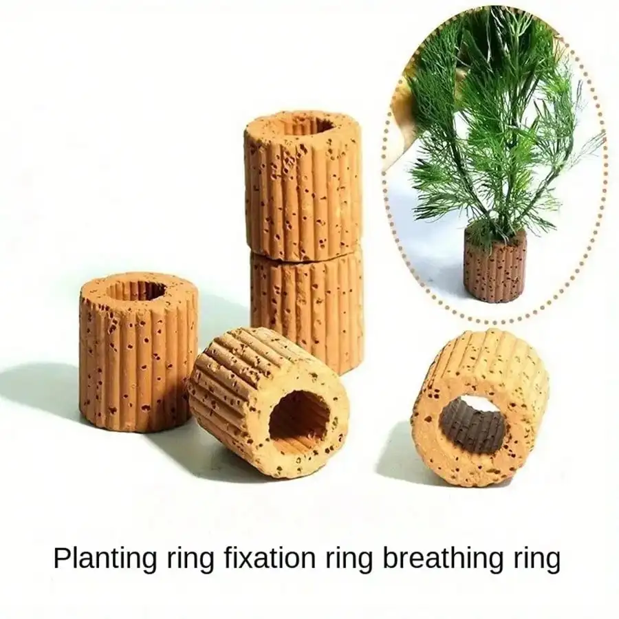 High   Quality Aquarium Plant Fixation Rings - Breathing Rings for Aquatic Plants Ensure Stability and  Health in Aquascaping