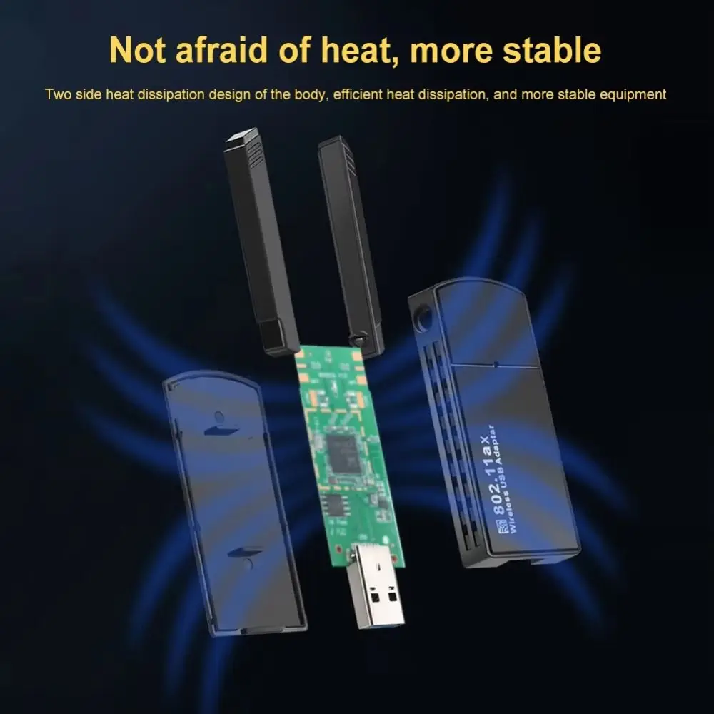 1300M Wireless Network Card Dual Band 2.4G/5GHz PCIE WiFi Adapter Rotating Antenna USB Wifi Adapter For Computer/Phone/Tablet