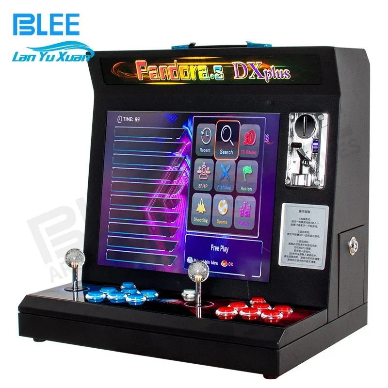 

17-дюймовая мини-аркадная игра Bartop Arcade Box, игровая консоль, видео 3D ретро аркадный игровой автомат
