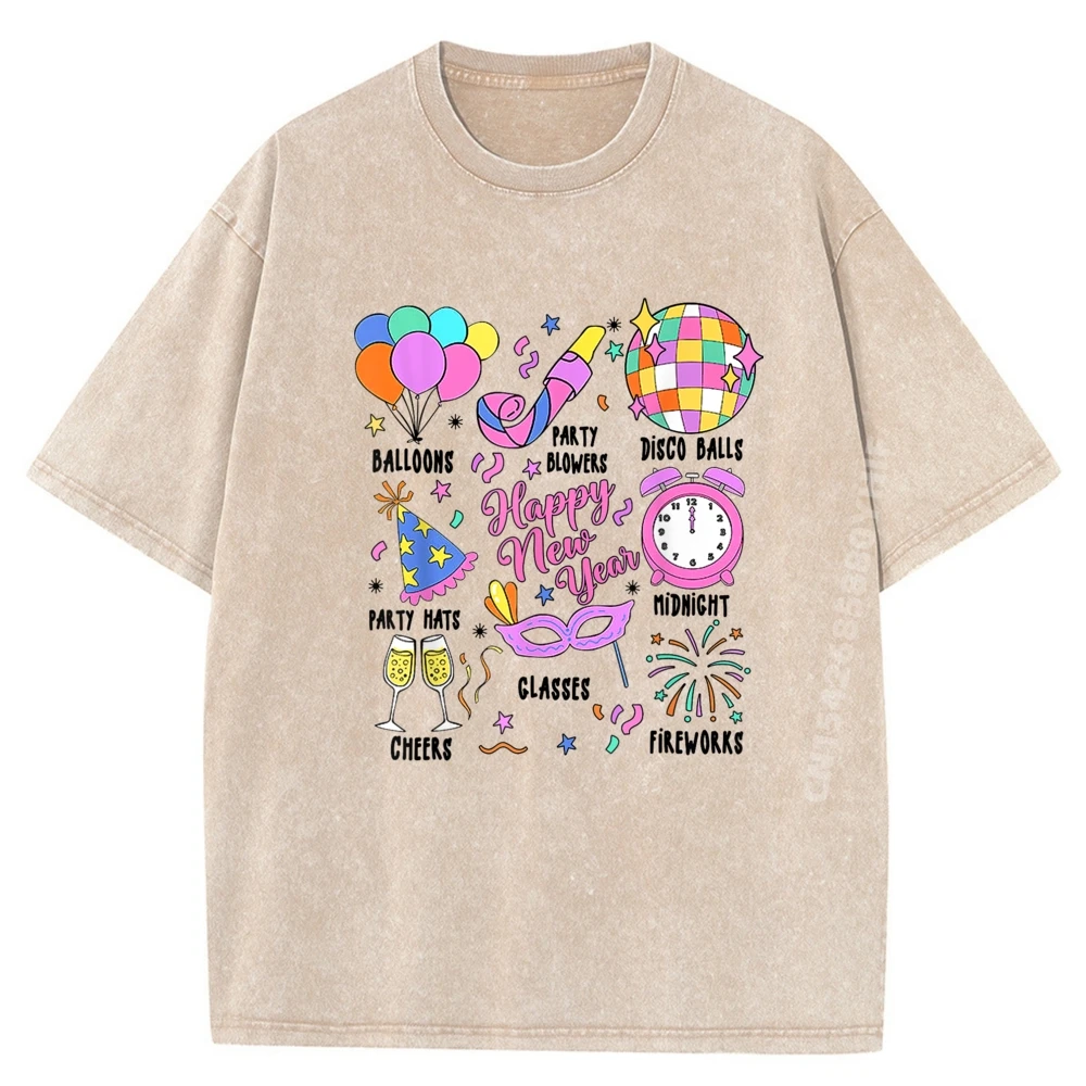 

Последние футболки с принтом «С Новым годом», уличные мужские футболки в стиле ретро, рубашка с графическим рисунком, мужская потертая одежда большого размера