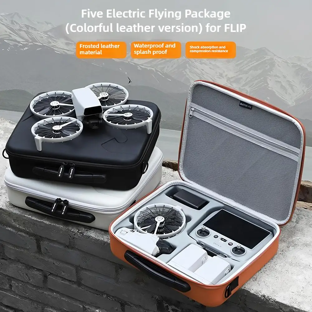 กระเป๋าถือสําหรับ DJI Flip Fly More Combo กระเป๋าสะพายซิปแบบพกพาสามารถจัดระเบียบ Flip Drone RC2/RC-N3 Remote Charger แบตเตอรี่