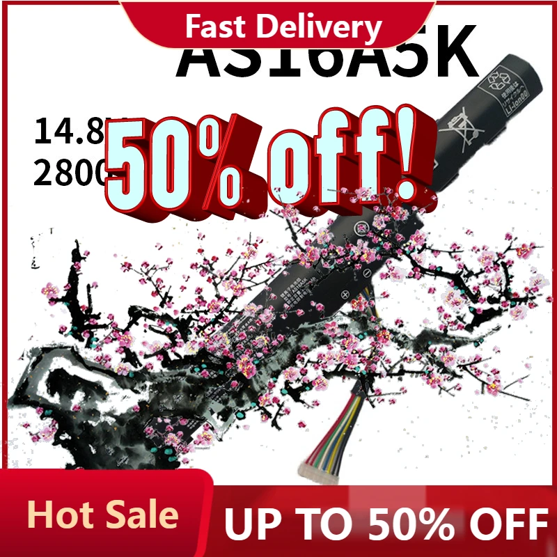 

【Fast Delivery】AS16A5K 14.8V 41.4Wh Battery Replacement For Acer E5-475G/523G/576G/774G N16Q1 N16Q2