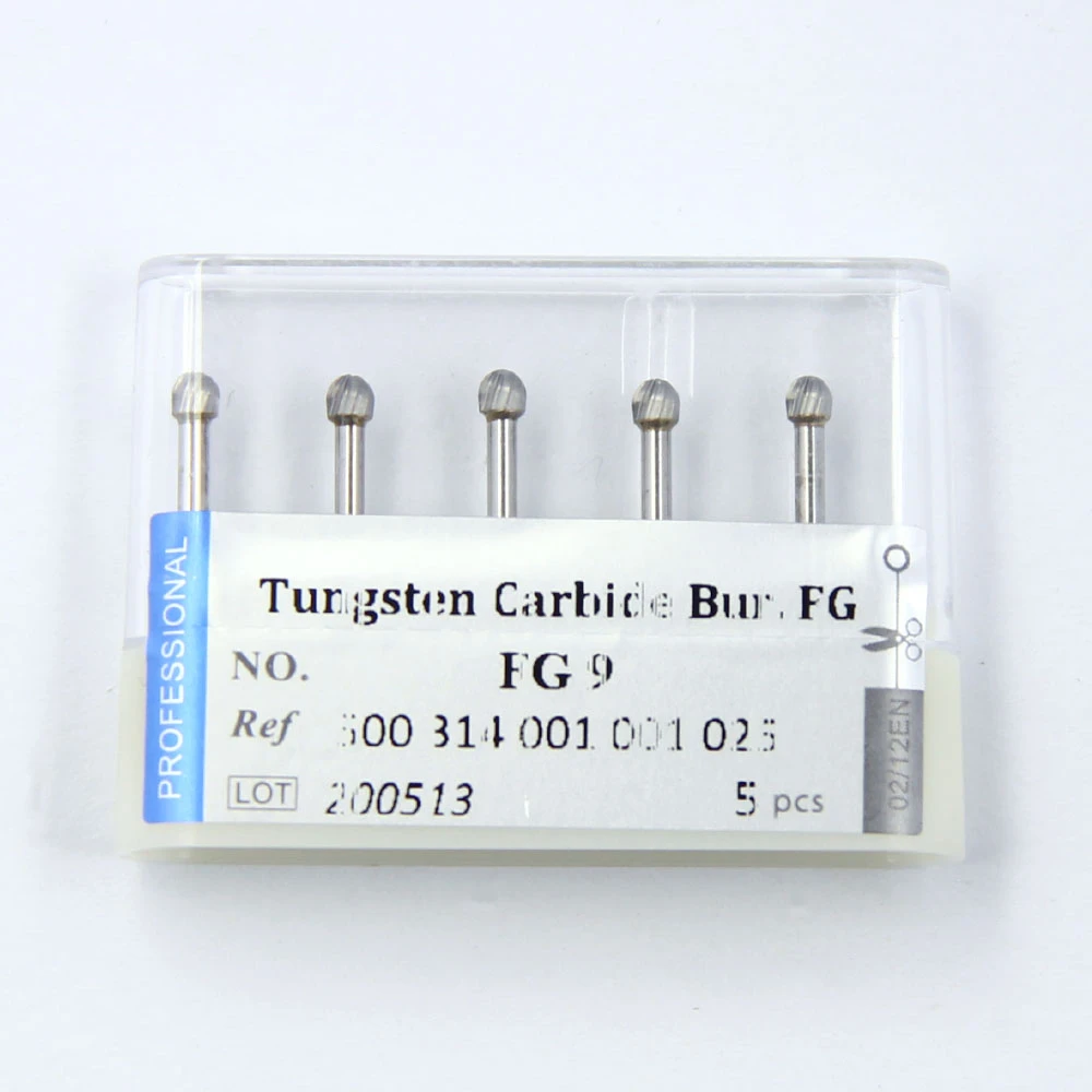 Dental Tungsten Carbide Burs for 1.6mm FG high Speed handpiece Durable and Valuable 19mm Denture Grinding Tools