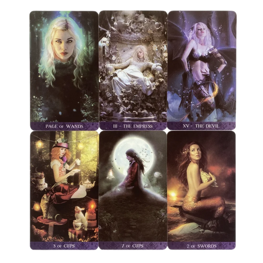 Tarot DE LA Nuit Cards, Oracle Deck, Fortune-Telling Edition, Worlds Creativity Board Games, Design unique