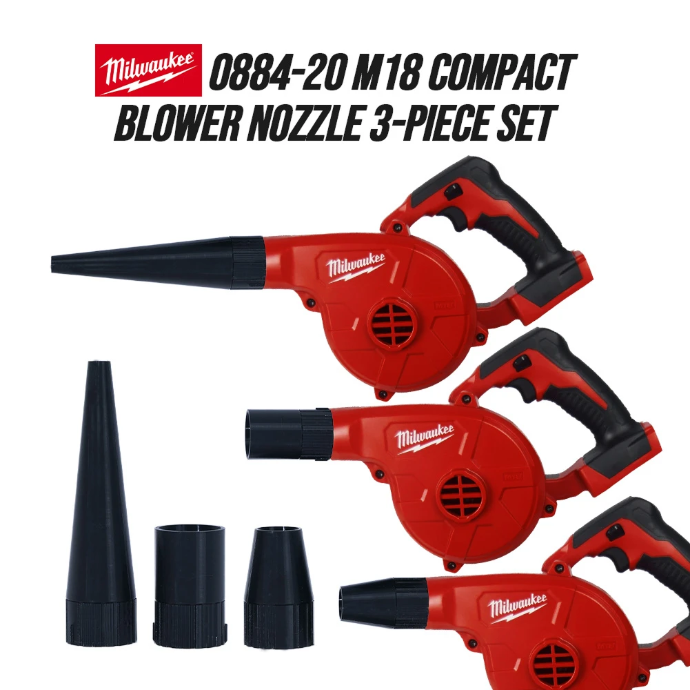 Ensemble de 3 buses de souffleur, compatibles avec le souffleur compact Milwaukee M18 0884-20, embouts de buses multi-tailles pour souffleur d'air, atelier
