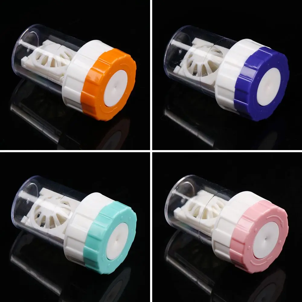 Fashion Portable Mini Candy Color Contact Lens Case Travel Glasses Holder Soaking Box