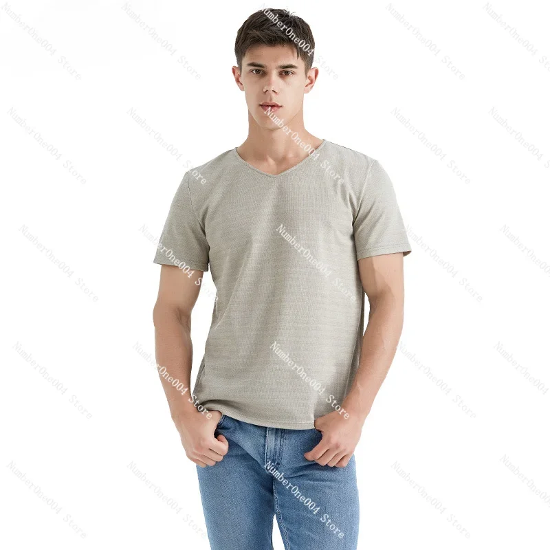 

Radiation-Proof Clothes Men's Silver Fiber T-shirt Silver Fiber Radiation-Proof Underwear Can Be Worn in Four Seasons