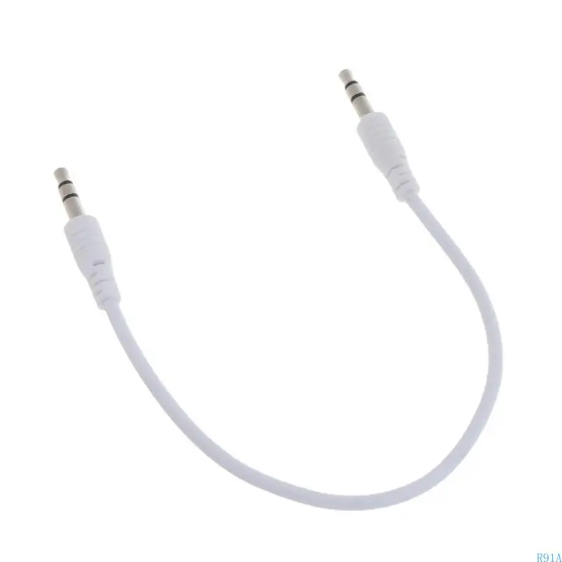 R91A 3.5mm 잭 오디오 확장 케이블 수컷에서 수컷 스테레오 보조 케이블 어댑터 자동차 헤드폰 스피커 노트북 와이어 코드