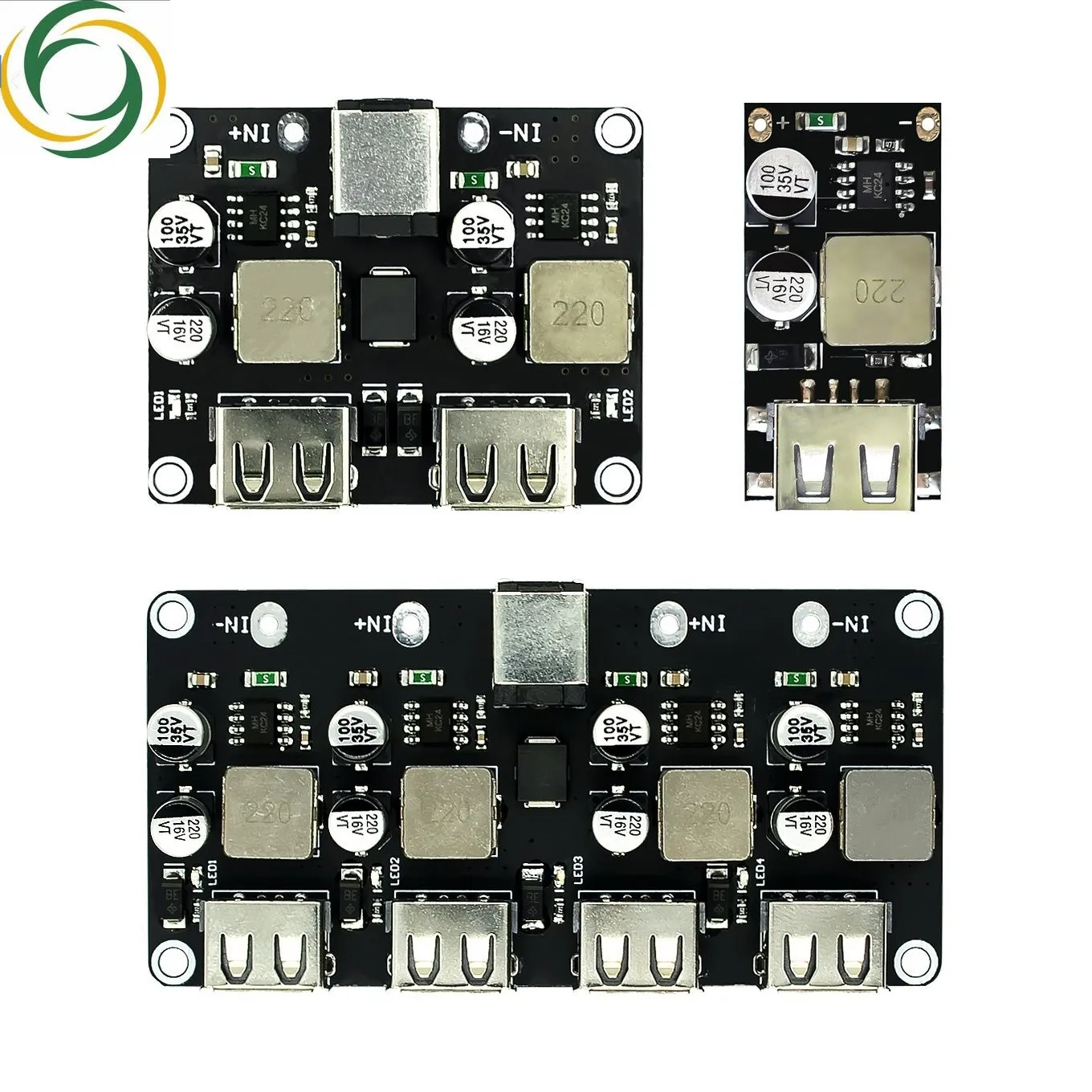 USB QC3.0 QC2.0 USB DC-DC Buck Converter Charging Step Down Module 6-32V 9V 12V 24V to Fast Quick Charger Circuit Board 5V