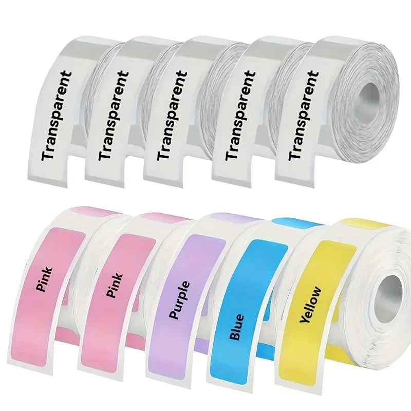 

10-Pack Phomemo D30 Thermal Label Maker Compatible Adhesive Labels, 12mm x 40mm, 160 Labels/Roll, Paper Material for P15