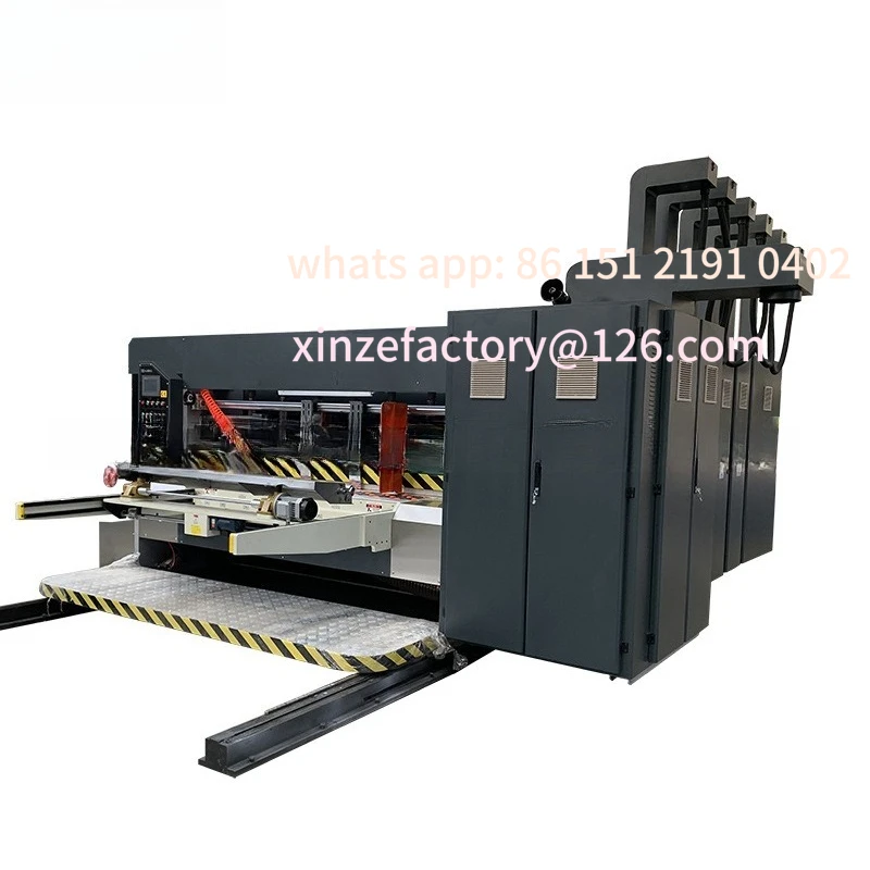 Customizable custom automatic printing machine, die-cutting and forming machine equipment, production of printing corrugated box view 3
