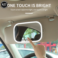 NEW Universal Car Sun Visor Mirror Dimmable LED Car Makeup Mirror LED Light Automobile Interior Rear View Mirror With LED Light