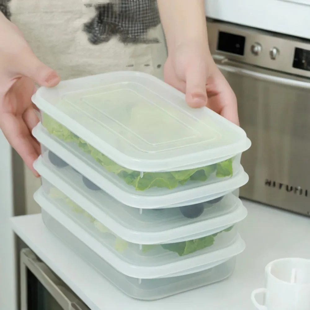 Fresh-keeping Plastic Covered Kitchen Organizer for Food and Fruit in the Freezer - Essential Kitchen Accessories Cup lid