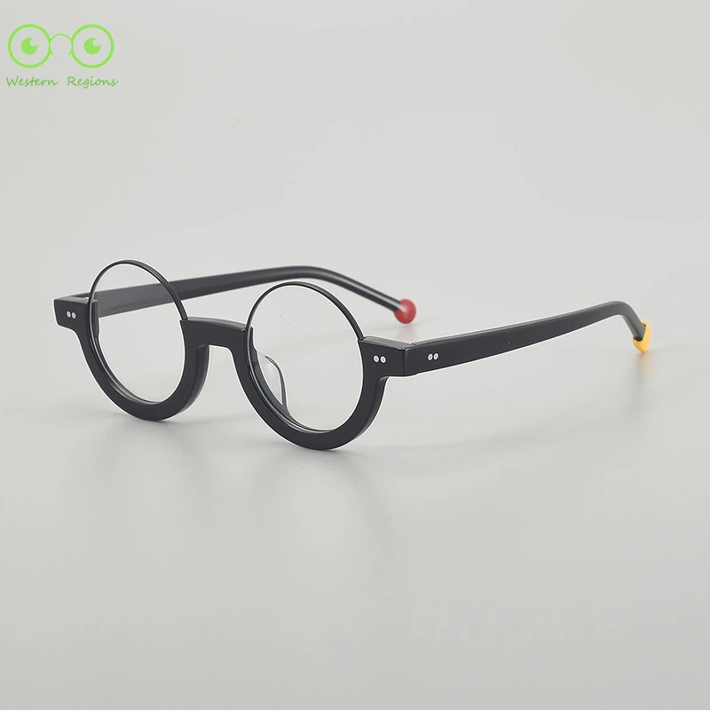 2025 nuevas monturas de gafas japonesas de media montura para hombres y mujeres, monturas del mismo estilo para viajes y camping al aire libre