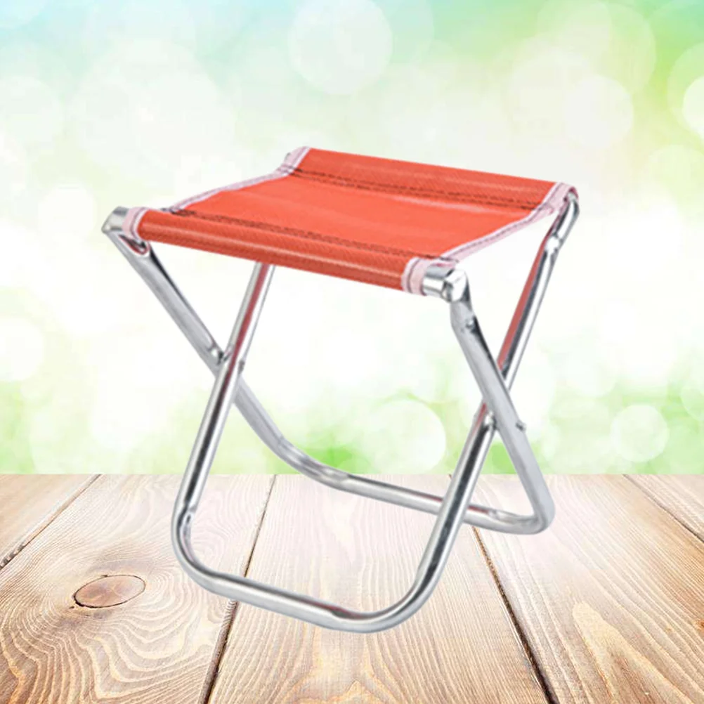 Outdoor Folding Stool Camping Lightweight Portable Chair Fishing Travelling Beach (Random Color) folding chair for camping