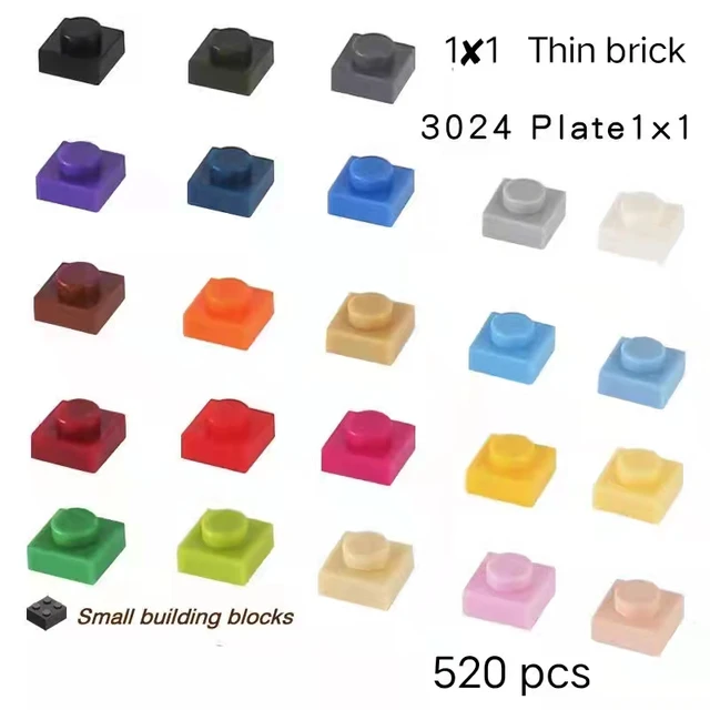 Compatible with Lego small particle 3024 brick wall Mosaic pixel painting DIY parts 1X1 board assembly toy