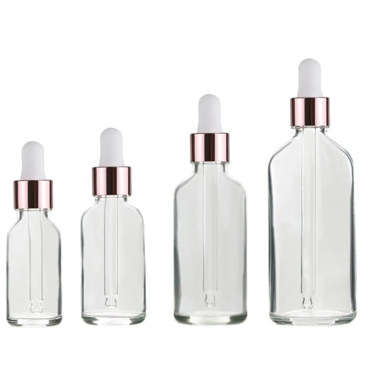 5/10/15/20/30/50/100ml Clear Glass Dropper Bottle for Essential Oils Dripper Ear Eye Drop Refillable Bottle Aromatherapy