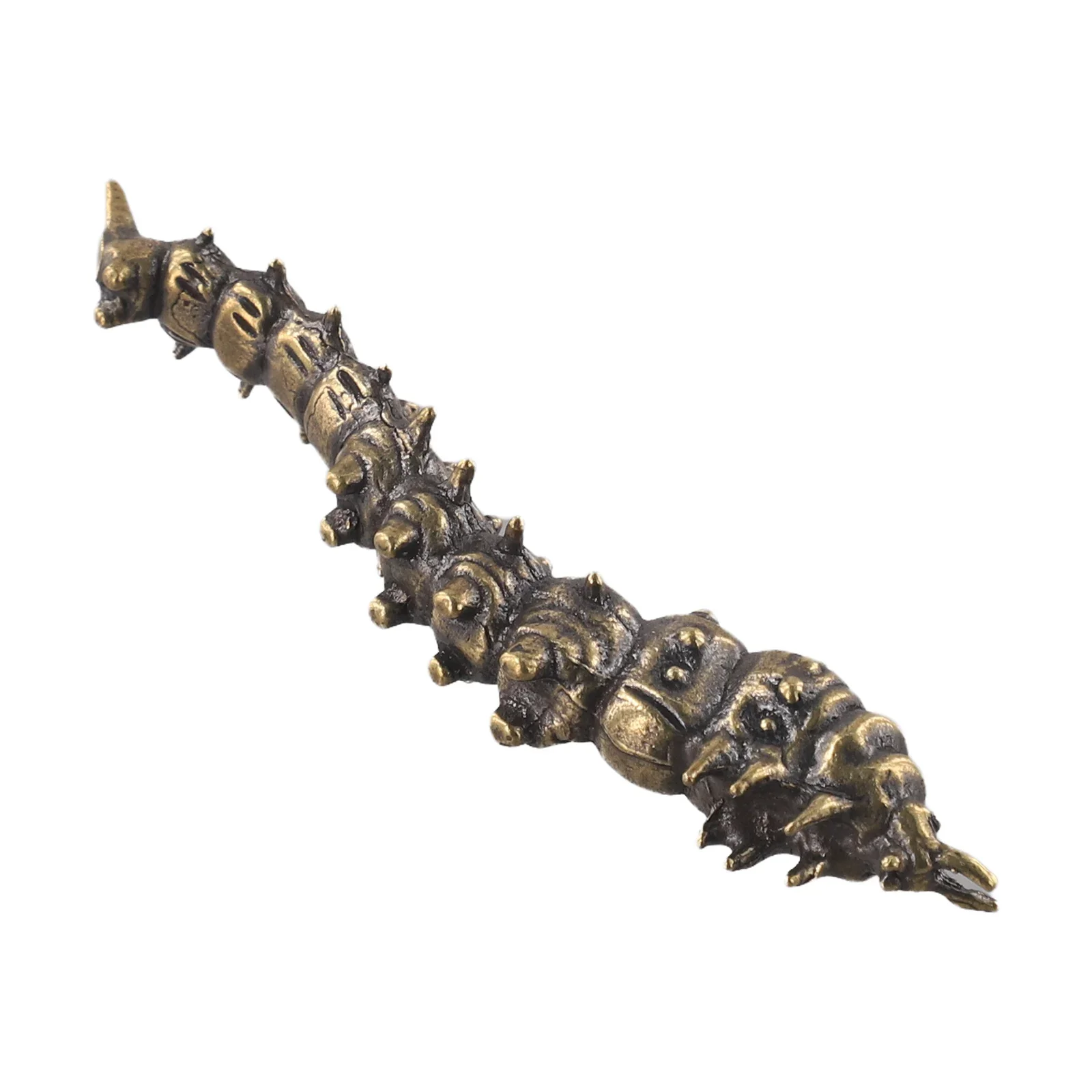 1 Pcs Soild Brass Figurines Miniatures Desktop Ornament Tricky Spoof Insect Toy Retro Animal Small Statue Craft Collection