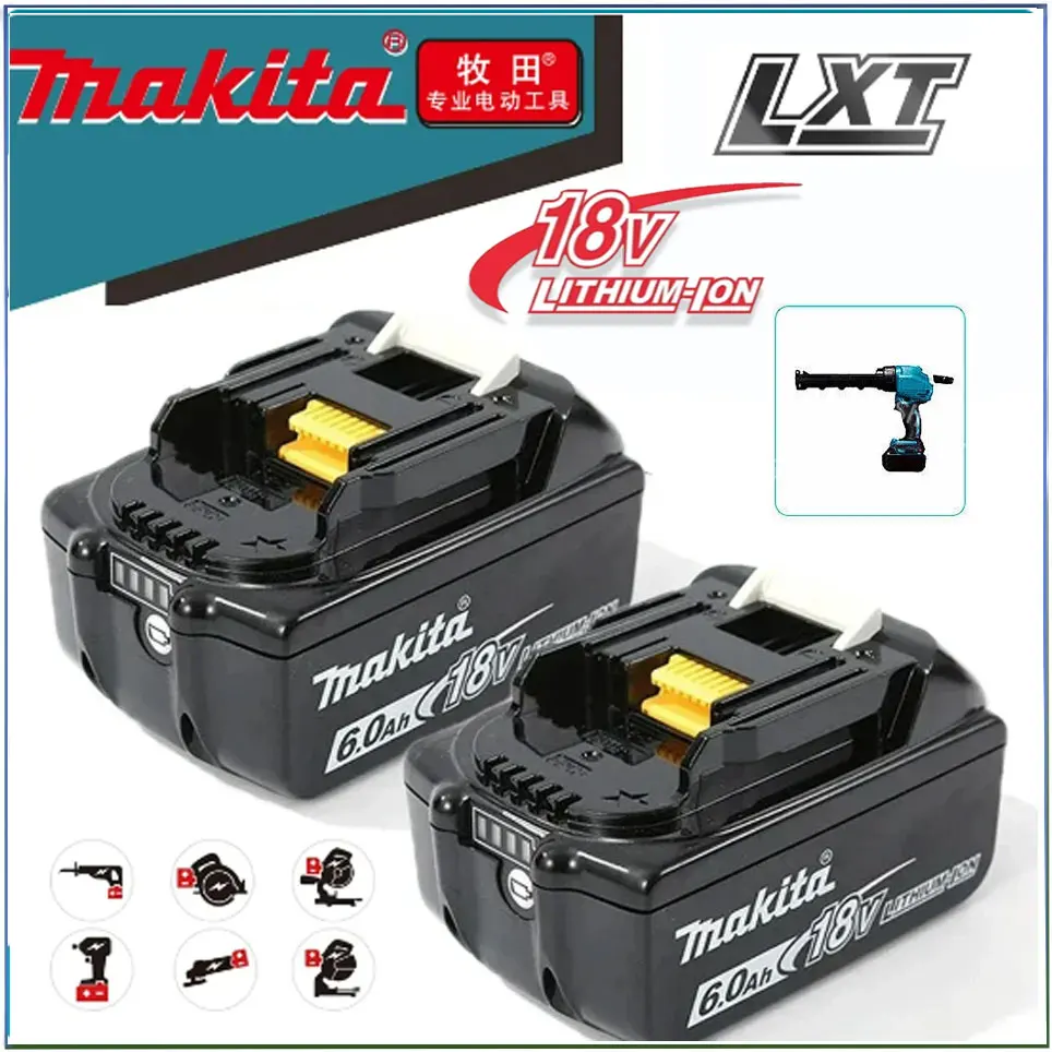 

Аккумулятор для Makita 18V600 0 мАч 18650 Ач литий-ионная сменная батарея BL1860 BL1850 перезаряжаемая батарея для электроинструмента DDF486 DF488