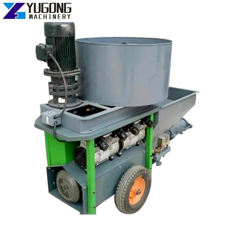 

sand spraying plaster pump electric diesel cement plaster spraying machine mortar spraying plaster machine