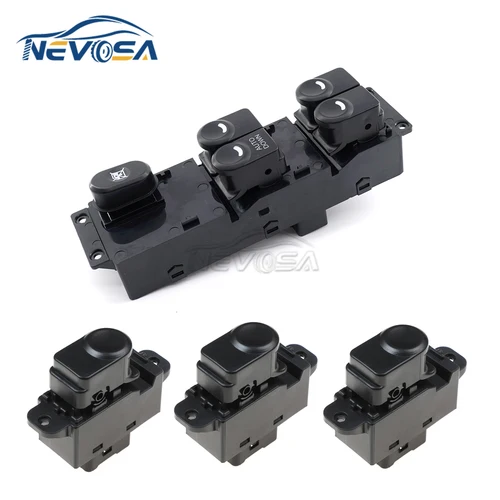 Imagen 2 del producto Nevosa-botón de interruptor de Control de ventana eléctrica delantera izquierda para pasajero, para Hyundai 2013-2017 Accent Solaris 93570-1R101 93580-1R000