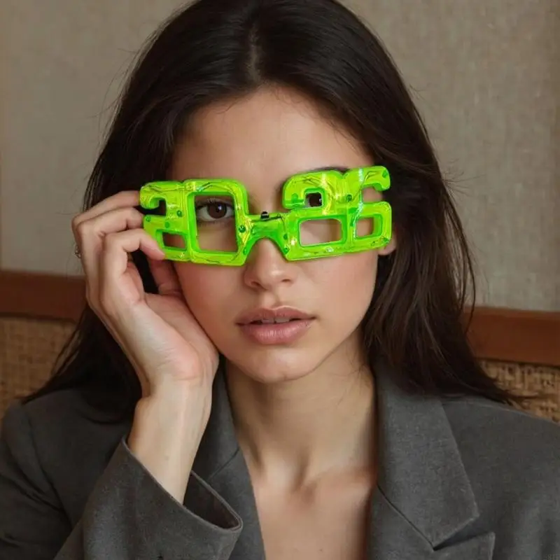 

2025 New Light Up Glasses,2026 Led Glasses Glow Glasses 3 Light Modes 2026 New Year Eyewear Glow Party Supplies