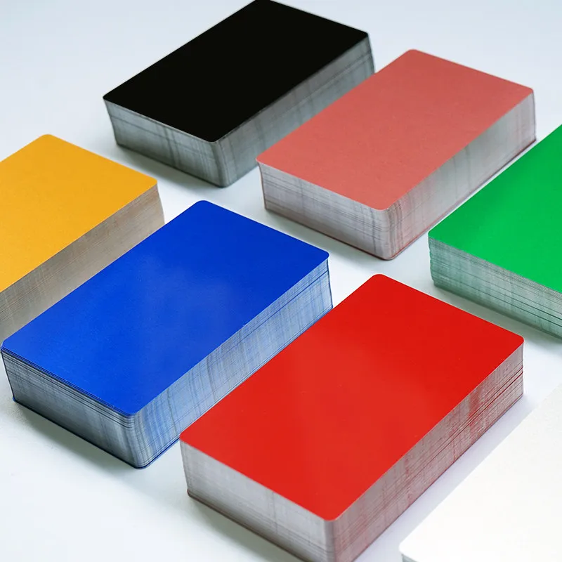 

50 шт. цветные алюминиевые визитные карточки, металлические карты с лазерной маркировкой для гравировки с ЧПУ/лазерного ремесла/гравировки подарочных карточек