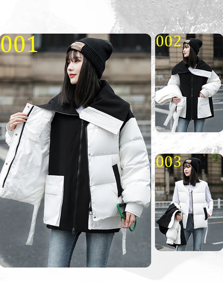 Max LuLu 2023 Winter Snow Clothes Womens Fashion Loose Warm Duck Down Jackets Ladies Luxury Casual Thicken Parkas Classic Coats